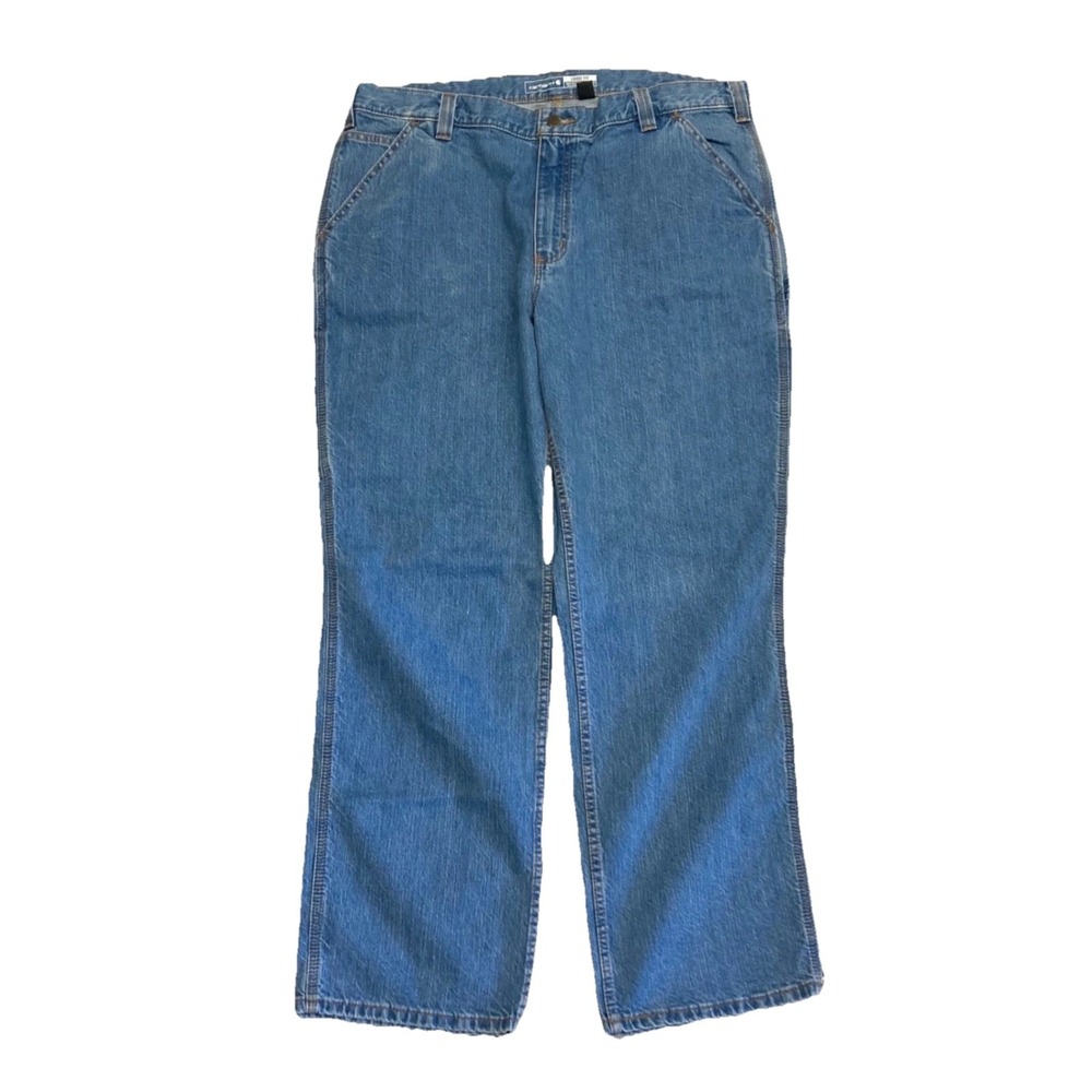 Carhartt Loose Fit Utility Jeans Blue Denim Work Pants BD4941-M 38x30 NWT